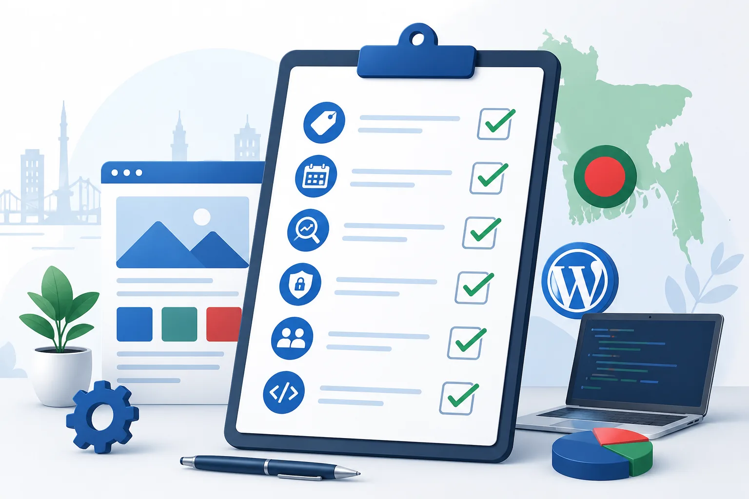 business website development agency in Dhaka Bangladesh with WordPress website design and development